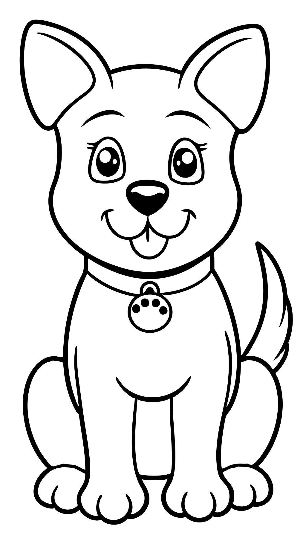 dog coloring pages printable pdf